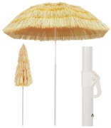 vidaXL Strandparasol Hawaï stijl 180 cm naturel