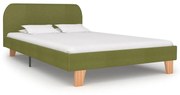 vidaXL Bedframe stof groen 120x200 cm