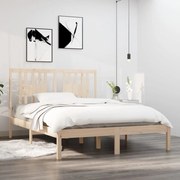 vidaXL Bedframe massief hout 135x190 cm 4FT6 Double