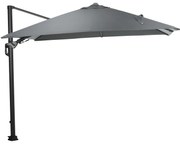Garden Impressions Hawaii zweefparasol Lumen LED 300x300 cm - donker grijs