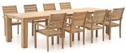 ROUGH-S/ROUGH-X 320cm dining tuinset 9-delig stapelbaar