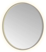 Hotbath &More Round spiegel 80cm geborsteld gunmetal PVD