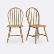Set van 2 stoelen met spijlen, Windsor