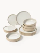 Serviesset Sweet Scandi wit, 16-delig, aardewerk incl. kopjes