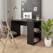 vidaXL Bureau 110x60x73 cm bewerkt hout zwart