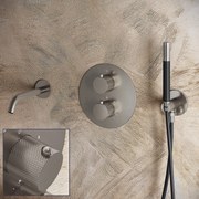 Saniclear Exclusive Curved Pro inbouw badkraan rond RVS