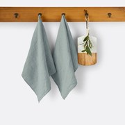 Set van 2 theedoeken in gewassen linnen Victorine