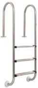 vidaXL Zwembadladder met 3 sporten 120 cm roestvrij staal 304