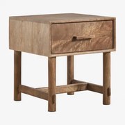 Vierkante Nachtkast 45x45 Cm Van Mangohout Aloma Mangohout - Sklum