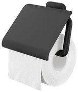 Tiger Carv Toiletrolhouder met klep Zwart 800239