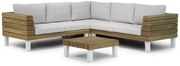 Hoek loungeset 5 personen Teak Old teak greywash  Lifestyle Garden Furniture Seashore