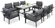 Aluminium tuinmeubelen Sydney Premium 8 Garden Point antraciet