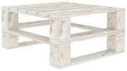 vidaXL Tuintafel pallet hout wit