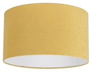Stoffen lampenkap geel 35/35/20 Modern rond
