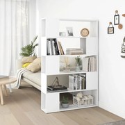 vidaXL Boekenkast/kamerscherm 100x24x155 cm bewerkt hout wit