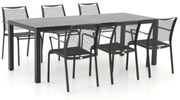 Apple Bee Hawaii/Menzano 220cm dining tuinset 7-delig stapelbaar