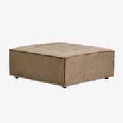 Vermont Stoffen Poef Stof Zandbruin - Sklum