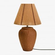 Verena Terracotta Tafellamp Rood – Klei & Natuurlijk Ø30 Cm - ↑15 Cm Verena - Sklum