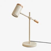 Draaibare Tafellamp Van Ijzer Amaranto Tapioca Beige - Sklum