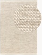 Handgeweven laagpolig wollen vloerkleed Rocco