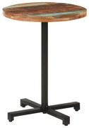 vidaXL Bistrotafel rond Ø60x75 cm massief gerecycled hout