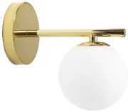 Wandlamp Wandlamp Glazen Bol Goud APP684-1W