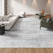 VEVOR Woonkamertapijt, 3048x4267 mm, kortpolig, wasbaar tapijt, antislip vloermat, modern vloerkleed, voor slaapkamer, kantoor, woonkamer, kinderkamer, hal, grijs