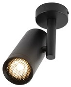 Design plafondspot zwart kantelbaar GU10 50mm - Scopio Honey