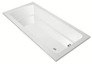 Xenz Bodysize ligbad - 190x90cm - met overloop - zonder afvoer - Acryl Wit 6975-01