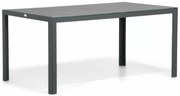 Dining Tuintafel rechthoekig 160 x 90 cm Aluminium Grijs Varano