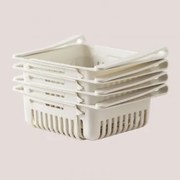 Set Van 4 Koelkastorganizers Van Polypropyleen Denis Wit - Sklum