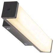 Moderne wandlamp zwart 32cm incl LED IP44 - Cascada