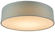 Stoffen Plafondlamp groen 40 cm incl. LED - Drum LED Modern rond Binnenverlichting Lamp