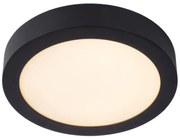 Lucide Brice ronde plafondlamp 24cm 15W zwart