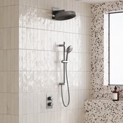 Saniclear Evolution inbouw regendouche met glijstang en 2 standen handdouche RVS