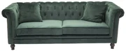 Jörn 3-Zitsbank - Greta - Groen - Fluweel - Jörn