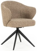 Eleonora Connor Eetkamerstoel Draaibaar Bruine Stof