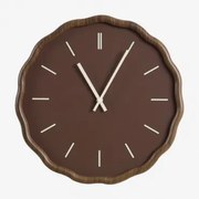 Tovarx Wandklok Ø35 Cm In Mdf Bruin – Chocolade - Sklum