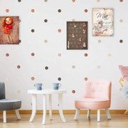 INSPIO Muurstickers - Stippen op de muur in diverse tinten