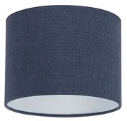 Stoffen lampenkap donkerblauw 20/20/15 Modern rond