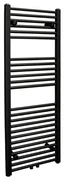 Sanicare design handdoekradiator 45x120cm midden aansluiting zwart mat