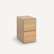 Ladeblok, 2 lades, fineereik, Working