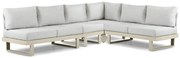 Hoek loungeset 6 personen Aluminium Taupe  Lifestyle Garden Furniture Lorenzo