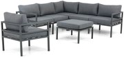 Hoek loungeset 6 personen Aluminium Grijs Lifestyle Garden Furniture Altino