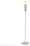 Retro vloerlamp beige met mat glas - Fedde Retro G9 Binnenverlichting Lamp
