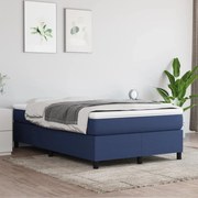 vidaXL Boxspringframe stof blauw 120x200 cm