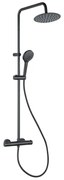 Adema Sparkle 2.0 regendoucheset - thermostaat hoofddouche - 20cm - handdouche - 3 standen - zwart SW773198