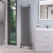 Eastbrook Lambourne horizontale radiator 40x180cm 888W antraciet