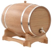 vidaXL Wijnvat met kraantje 35 L massief eikenhout