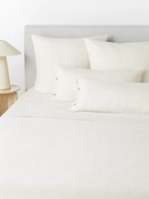 Gewassen linnen laken Rinna met fijne strepen